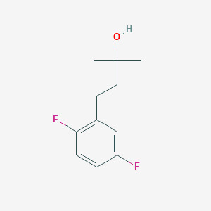 molecular formula C11H14F2O B7904824 4-(2,5-Difluorophenyl)-2-methylbutan-2-ol 