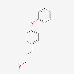 molecular formula C15H16O2 B7904876 Benzenepropanol, 4-phenoxy- CAS No. 16251-32-4