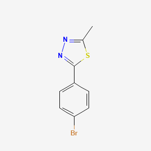 molecular formula C9H7BrN2S B7904905 2-(4-溴苯基)-5-甲基-1,3,4-噻二唑 