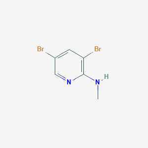 molecular formula C6H6Br2N2 B7904917 3,5-二溴-N-甲基吡啶-2-胺 