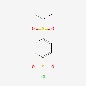 molecular formula C9H11ClO4S2 B7904940 4-(Isopropylsulfonyl)benzenesulfonyl chloride 