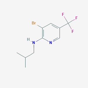 molecular formula C10H12BrF3N2 B7904966 3-Bromo-N-isobutyl-5-(trifluoromethyl)pyridin-2-amine 