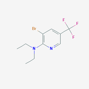 molecular formula C10H12BrF3N2 B7904972 3-Bromo-N,N-diethyl-5-(trifluoromethyl)pyridin-2-amine 