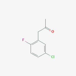 molecular formula C9H8ClFO B7905008 1-(5-Chloro-2-fluorophenyl)propan-2-one 