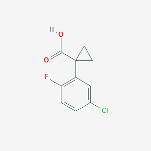 1-(5-Chloro-2-fluorophenyl)cyclopropane-1-carboxylic acid