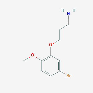3-(5-Bromo-2-methoxyphenoxy)propan-1-amine