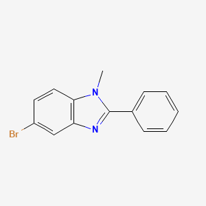 molecular formula C14H11BrN2 B7905133 5-bromo-1-methyl-2-phenyl-1H-benzimidazole 