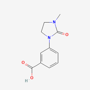 molecular formula C11H12N2O3 B7905177 3-(3-Methyl-2-oxoimidazolidin-1-yl)benzoic acid 