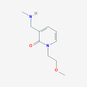 molecular formula C10H16N2O2 B7905213 1-(2-methoxyethyl)-3-[(methylamino)methyl]-2(1H)-pyridinone 