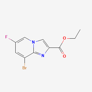 molecular formula C10H8BrFN2O2 B7905217 Ethyl 8-bromo-6-fluoroimidazo[1,2-a]pyridine-2-carboxylate 