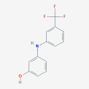 molecular formula C13H10F3NO B7905265 3-{[3-(Trifluoromethyl)phenyl]amino}phenol 