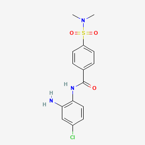 N-(2-amino-4-chlorophenyl)-4-(dimethylsulfamoyl)benzamide
