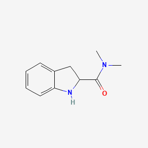 molecular formula C11H14N2O B7905302 N,N-Dimethylindoline-2-carboxamide 