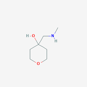 molecular formula C7H15NO2 B7905303 4-((Methylamino)methyl)tetrahydro-2H-pyran-4-ol 