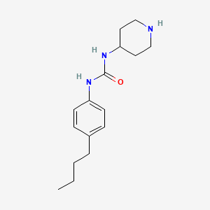 molecular formula C16H25N3O B7905342 1-(4-Butylphenyl)-3-piperidin-4-yl-urea 