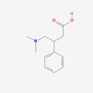 molecular formula C12H17NO2 B7905355 4-Dimethylamino-3-phenyl-butyric acid 
