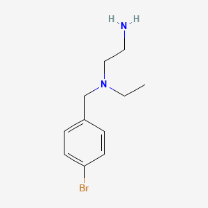 molecular formula C11H17BrN2 B7905375 N1-(4-bromobenzyl)-N1-ethylethane-1,2-diamine 