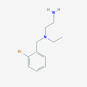 molecular formula C11H17BrN2 B7905380 N1-(2-bromobenzyl)-N1-ethylethane-1,2-diamine 