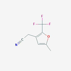 2-(5-Methyl-2-(trifluoromethyl)furan-3-yl)acetonitrile