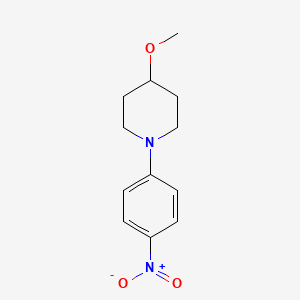 molecular formula C12H16N2O3 B7905497 4-Methoxy-1-(4-nitrophenyl)piperidine 