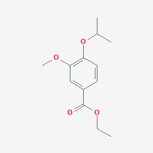 molecular formula C13H18O4 B7905499 Ethyl 3-methoxy-4-propan-2-yloxybenzoate 