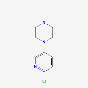 molecular formula C10H14ClN3 B7905539 1-(6-Chloropyridin-3-yl)-4-methylpiperazine 