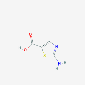 molecular formula C8H12N2O2S B7905546 2-Amino-4-tert-butyl-1,3-thiazole-5-carboxylic acid 