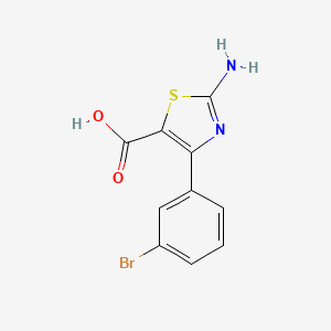 molecular formula C10H7BrN2O2S B7905548 2-amino-4-(3-bromophenyl)-5-Thiazolecarboxylic acid 