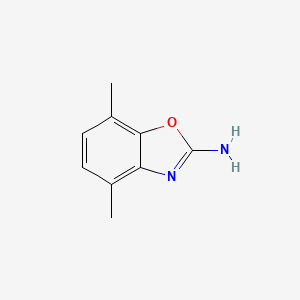 molecular formula C9H10N2O B7905565 4,7-Dimethyl-1,3-benzoxazol-2-amine 