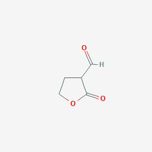 molecular formula C5H6O3 B7905701 2-氧代四氢呋喃-3-甲醛 CAS No. 53855-26-8
