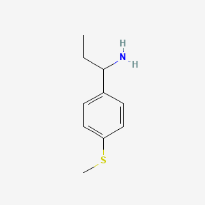 1-(4-Methylsulfanylphenyl)propylamine