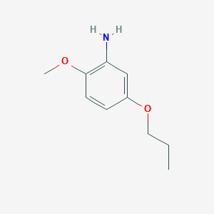 molecular formula C10H15NO2 B7905798 2-Methoxy-5-propoxyaniline 