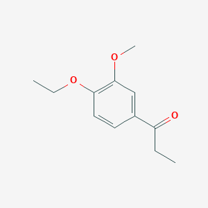 molecular formula C12H16O3 B7905806 1-(4-Ethoxy-3-methoxyphenyl)propan-1-one 