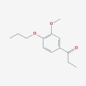 molecular formula C13H18O3 B7905810 3'-Methoxy-4'-n-propoxypropiophenone 