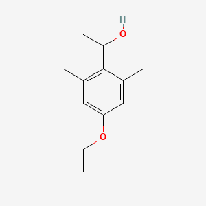 molecular formula C12H18O2 B7905824 1-(2,6-Dimethyl-4-ethoxyphenyl)ethanol 