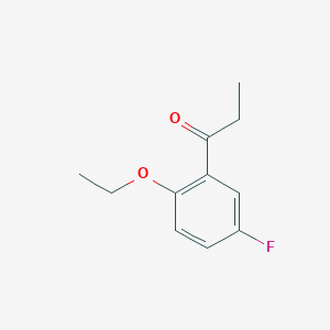 molecular formula C11H13FO2 B7905830 1-(2-Ethoxy-5-fluorophenyl)propan-1-one 