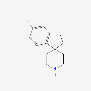 molecular formula C14H19N B7905864 5-Methyl-2,3-dihydrospiro[indene-1,4'-piperidine] 