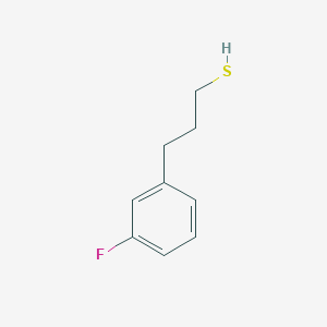 molecular formula C9H11FS B7905916 3-(3-Fluorophenyl)propane-1-thiol 