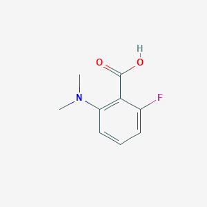 molecular formula C9H10FNO2 B7905931 2-(Dimethylamino)-6-fluorobenzoic acid 
