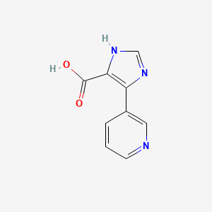 molecular formula C9H7N3O2 B7905941 5-(pyridin-3-yl)-1H-imidazole-4-carboxylic acid 
