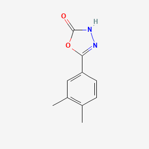 molecular formula C10H10N2O2 B7905945 5-(3,4-Dimethylphenyl)-2,3-dihydro-1,3,4-oxadiazol-2-one 