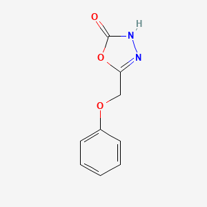 molecular formula C9H8N2O3 B7905956 5-(Phenoxymethyl)-1,3,4-oxadiazol-2-ol 