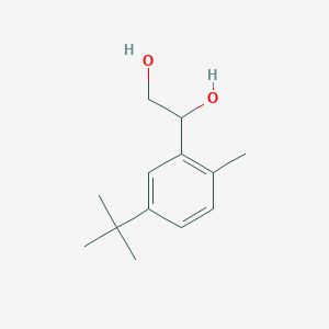 molecular formula C13H20O2 B7905989 1-(5-Tert-butyl-2-methylphenyl)ethane-1,2-diol 