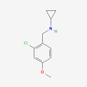 N-(2-Chloro-4-methoxybenzyl)cyclopropanamine