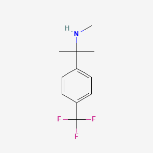 molecular formula C11H14F3N B7906027 N-Methyl-2-(4-(trifluoromethyl)phenyl)propan-2-amine 