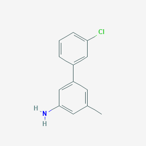 molecular formula C13H12ClN B7906030 3-(3-Chlorophenyl)-5-methylaniline 
