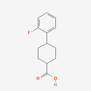 molecular formula C13H15FO2 B7906039 4-(2-Fluorophenyl)cyclohexane-1-carboxylic acid 