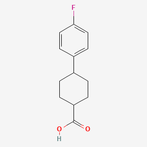 molecular formula C13H15FO2 B7906042 trans-4-(4-Fluorophenyl)cyclohexanecarboxylic acid 