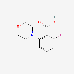 molecular formula C11H12FNO3 B7906063 2-Fluoro-6-morpholin-4-ylbenzoic acid 