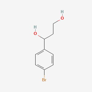 molecular formula C9H11BrO2 B7906096 1-(4-Bromophenyl)-1,3-propanediol 